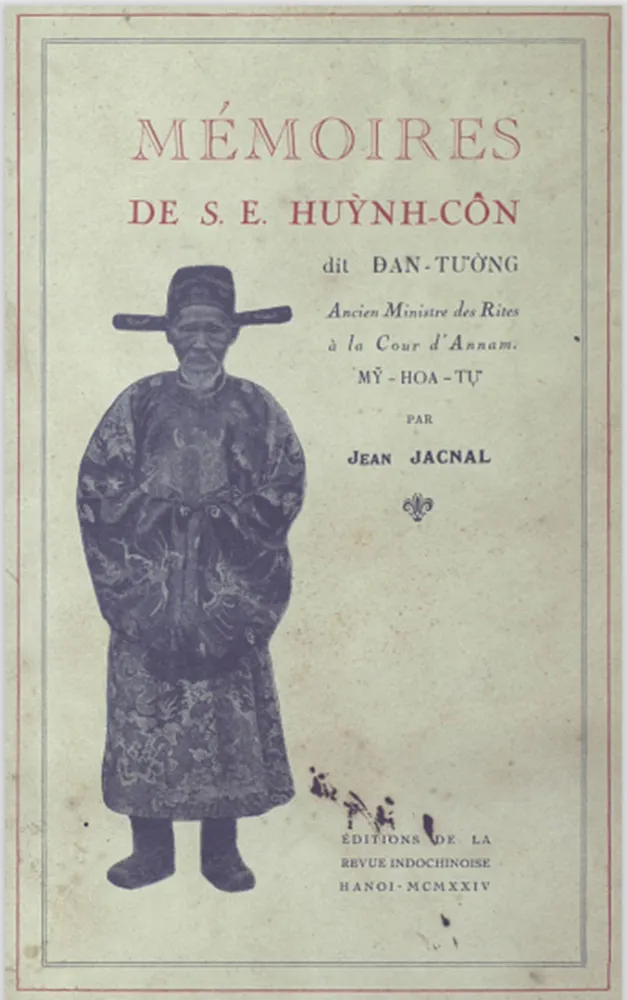 Bìa hồi ký của Thượng thư Huỳnh Côn